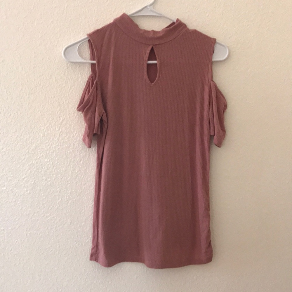 Cold Shoulder Long T shirt